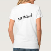 Just Married Honeymoon "Wifey" T-Shirt (Rückseite)