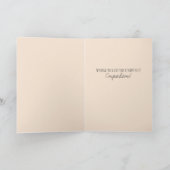 Just Married Hübsch Wildblume Wedding Boho Karte (Innenseite)