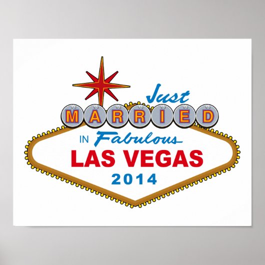 Just Married in Fabulous Las Vegas 2014 (Zeichen) Poster (Vorne)