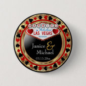 Just Married in Fabulous Las Vegas - Red Button (Vorderseite)
