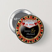 Just Married in Fabulous Las Vegas - Red Button (Vorne & Hinten)