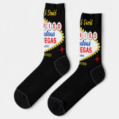 Just Married in Las Vegas Wedding Groom Socken (Linkes Detail)