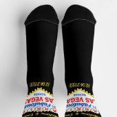 Just Married in Las Vegas Wedding Groom Socken (Oben)