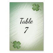 Just Married Irish Wedlag Flag Tischnummer (Rückseite)