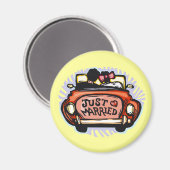 Just Married Jalopy Magnet (Vorderseite/Rückseite)