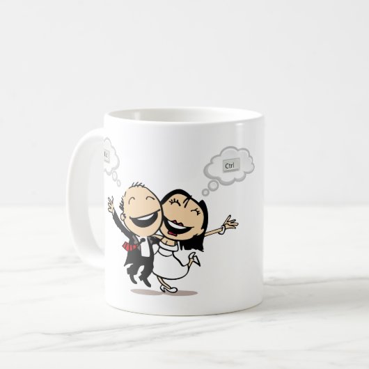 Just married kaffeetasse (Vorderseite Links)
