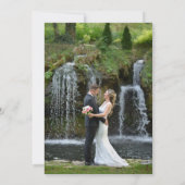 Just Married Kraft Foto Wedding Party Einladung (Rückseite)