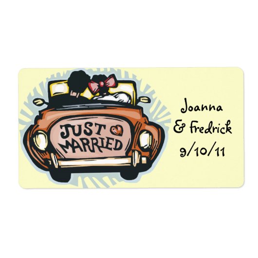 Just Married Labels (Vorne)