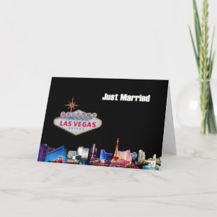 Just Married Las Vegas Card Ankündigung