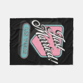 Just Married Las Vegas Wedding Bride Groom Fleecedecke (Vorderseite (Horizontal))
