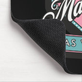 Just Married Las Vegas Wedding Bride Groom Mousepad (Ecke)