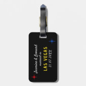 Just Married Las Vegas Wedding Couple Gepäckanhänger (Rückseite vertikal)