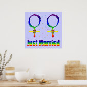 Just Married Lesbians Poster (Küche)
