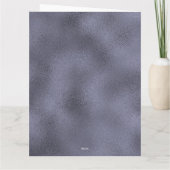 Just Married Lila Lavender Wedding Karte (Rückseite)