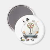 Just married! magnet (Vorderseite/Rückseite)