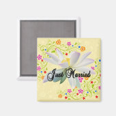 Just Married Magnet (Vorderseite/Rückseite)