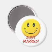 Just Married Magnet (Vorderseite/Rückseite)