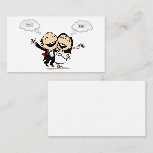 Just married mitteilungskarte (Vorne/Hinten)