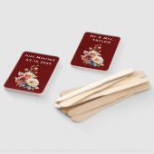 Just Married Mr. & Mrs. | Hochzeitsflormonogramm Fächer (Non-assembled)