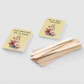 Just Married Mr. & Mrs. | Hochzeitsflormonogramm Fächer (Non-assembled)