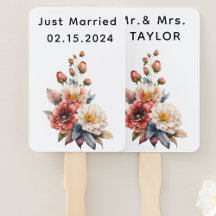 Just Married Mr. & Mrs. | Hochzeitsflormonogramm