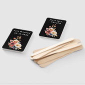 Just Married Mr. & Mrs. | Hochzeitsflormonogramm Fächer (Non-assembled)