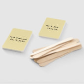 Just Married Mr. & Mrs. | Hochzeitsmonogramm Fächer (Non-assembled)