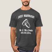 Just Married Mr & Mrs. t Shirt Set für frische Wed (Vorderseite)