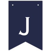 Just Married Nautical Wedding Bunting Wimpelkette (Dritte Fahne)