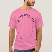 Just Married Newly Weds | Seine und ihre Pink Unis T-Shirt (Vorderseite)