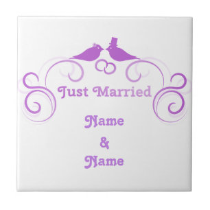 Just Married Newlyweds Thunder_Cove Fliese