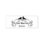 Just Married Newlyweds Thunder_Cove Gummistempel (Stempel)