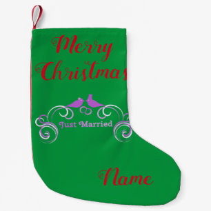 Just Married Newlyweds Thunder_Cove Kleiner Weihnachtsstrumpf