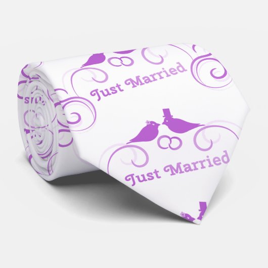 Just Married Newlyweds Thunder_Cove Krawatte (Gerollt)