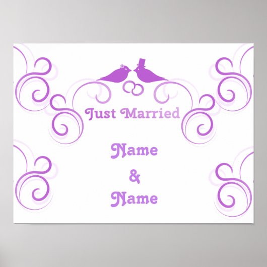 Just Married Newlyweds Thunder_Cove Poster (Vorne)