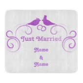 Just Married Newlyweds Thunder_Cove Schneidebrett (Vorderseite)