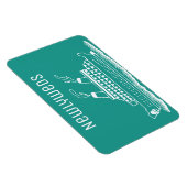 Just Married Newlyweds Wedding Cruise Cabin Door Magnet (Rechte Seite)