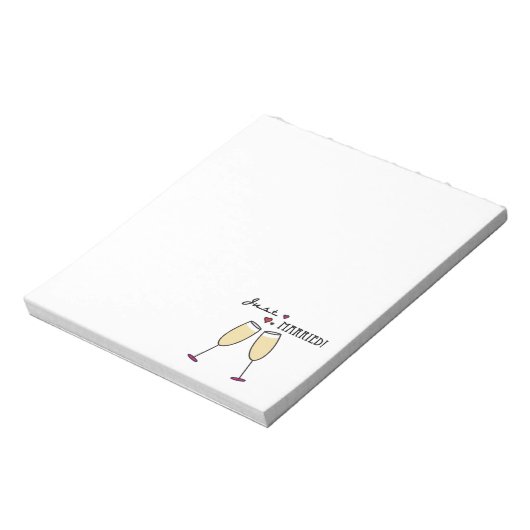 Just Married Notizblock (Rotiert)
