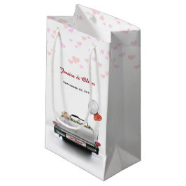 Just Married Oldtimer Car Geschenktasche Kleine Geschenktüte