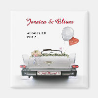 Just Married Oldtimer Car