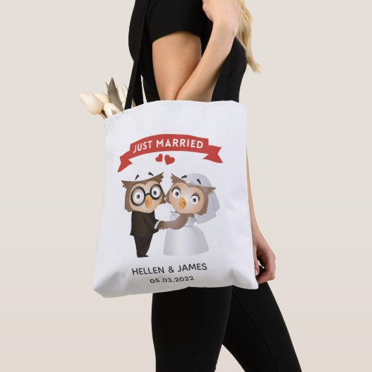 Just Married Owl Hochzeit Tasche (Von Nahem)