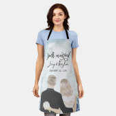 Just Married | Paare Back View Art Custom Schürze (Getragen)