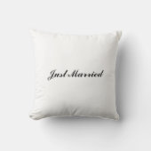 "Just Married" Pillow Kissen (Vorderseite)