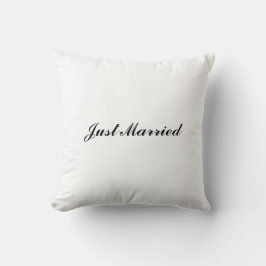 "Just Married" Pillow Kissen