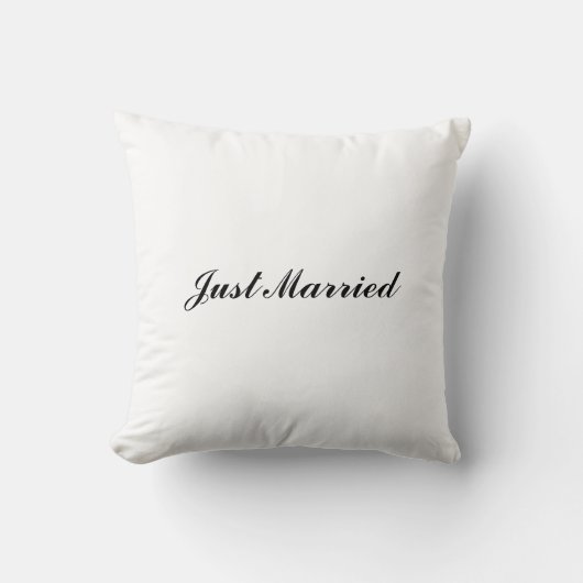 "Just Married" Pillow Kissen (Vorderseite)