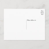 Just Married Pink Wedding Announcement Liebe Ankündigungspostkarte (Rückseite)