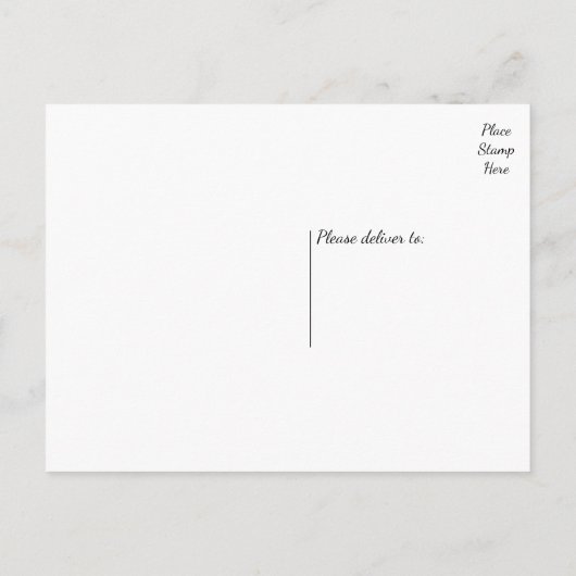 Just Married Pink Wedding Announcement Liebe Ankündigungspostkarte (Rückseite)