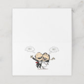 Just married platzkarte (Außenseite Aufgefaltet)