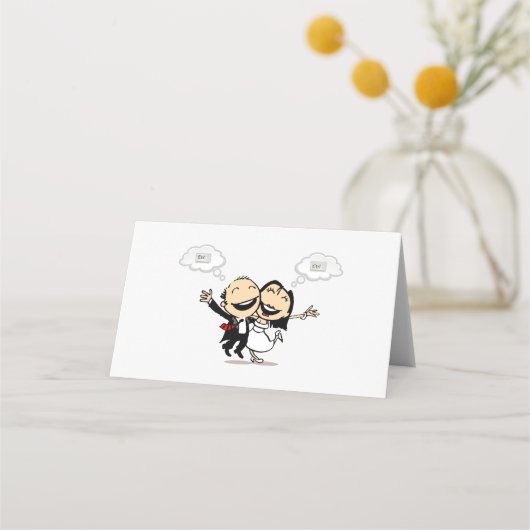 Just married platzkarte (Vorderseite)