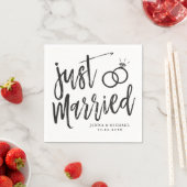 Just Married | Post-Nuptial-Party-Script Serviette (Beispiel)